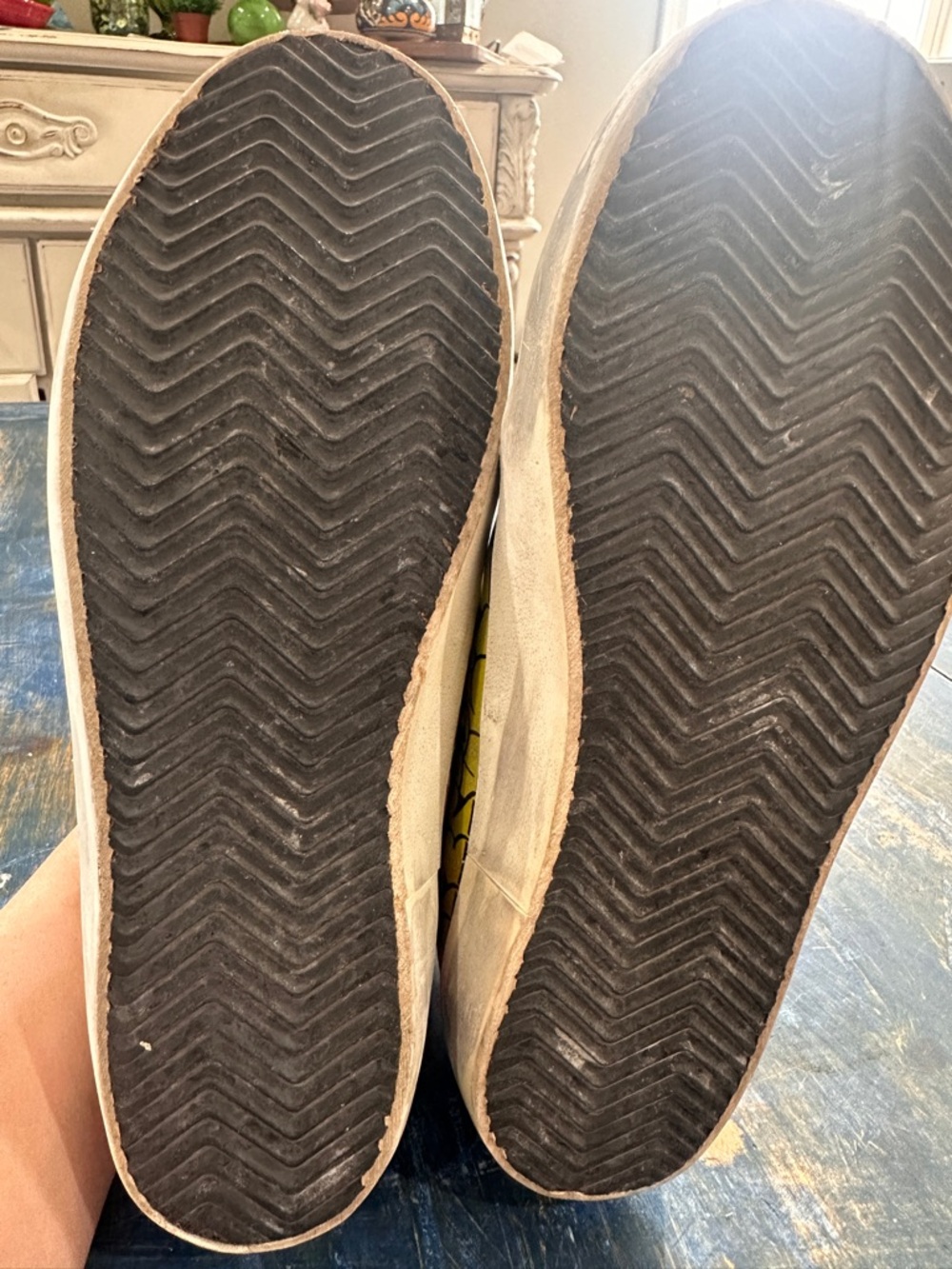 Golden Goose Graffiti Lace-Up Sneakers - Black Laces VGUC slight creasing - Picture 7 of 14